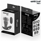 Plug anal vibrant et rotatif avec télécommande double moteur — vue de profil