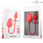 Double stimulateur clitoris Melanie à langue zigzag — vue de profil