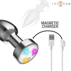 Plug anal Intense métal LED avec câble de charge.