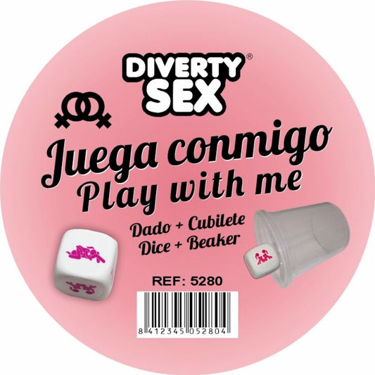 Dé dur blanc avec positions féminines et cube