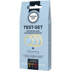 Kit de test préservatifs 3 tailles avec mètre ruban — vue de profil