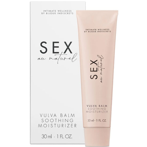Coffret Sex au Naturel Vulva Balm de Bijoux Indiscrets avec tube rose, baume vulvaire hydratant et apaisant 30 ml, soin intime pour la peau delicate de la vulve