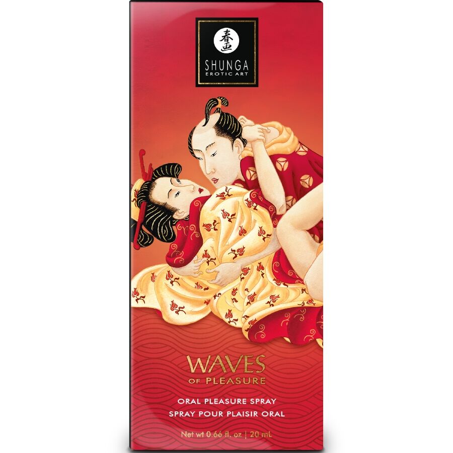 Spray oral saveur fraise pour caresses gourmandes — vue de profil
