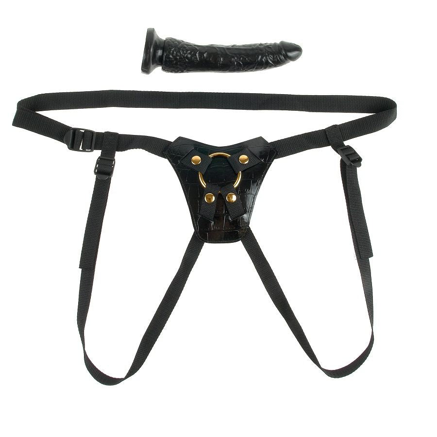 Gode-ceinture réaliste avec harnais doublé — détail produit
