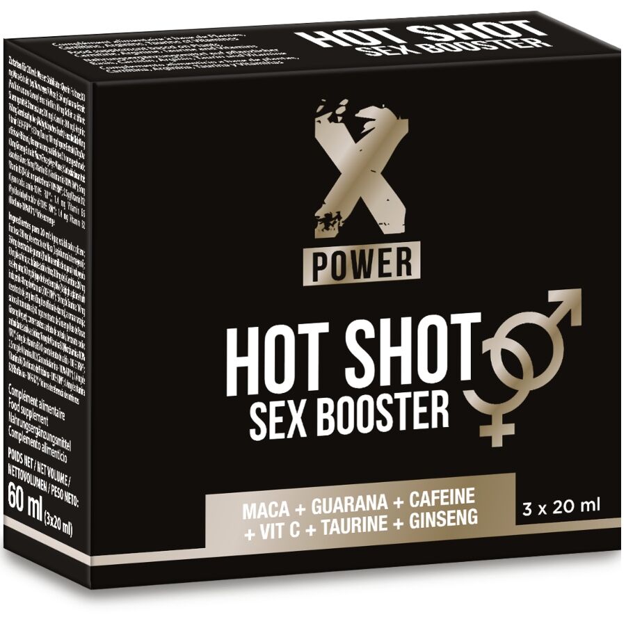 Hot shot sex booster augmentation de la libido 3 X 20 ML