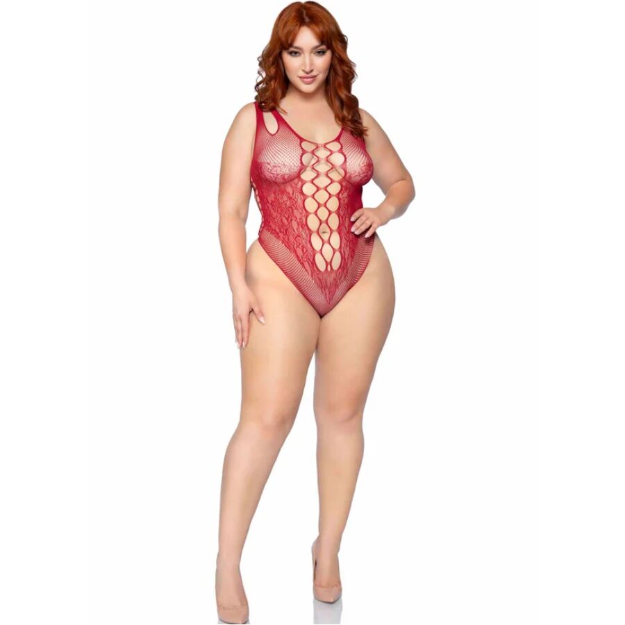 81641X body sans couture bordeaux taille 1X/2X