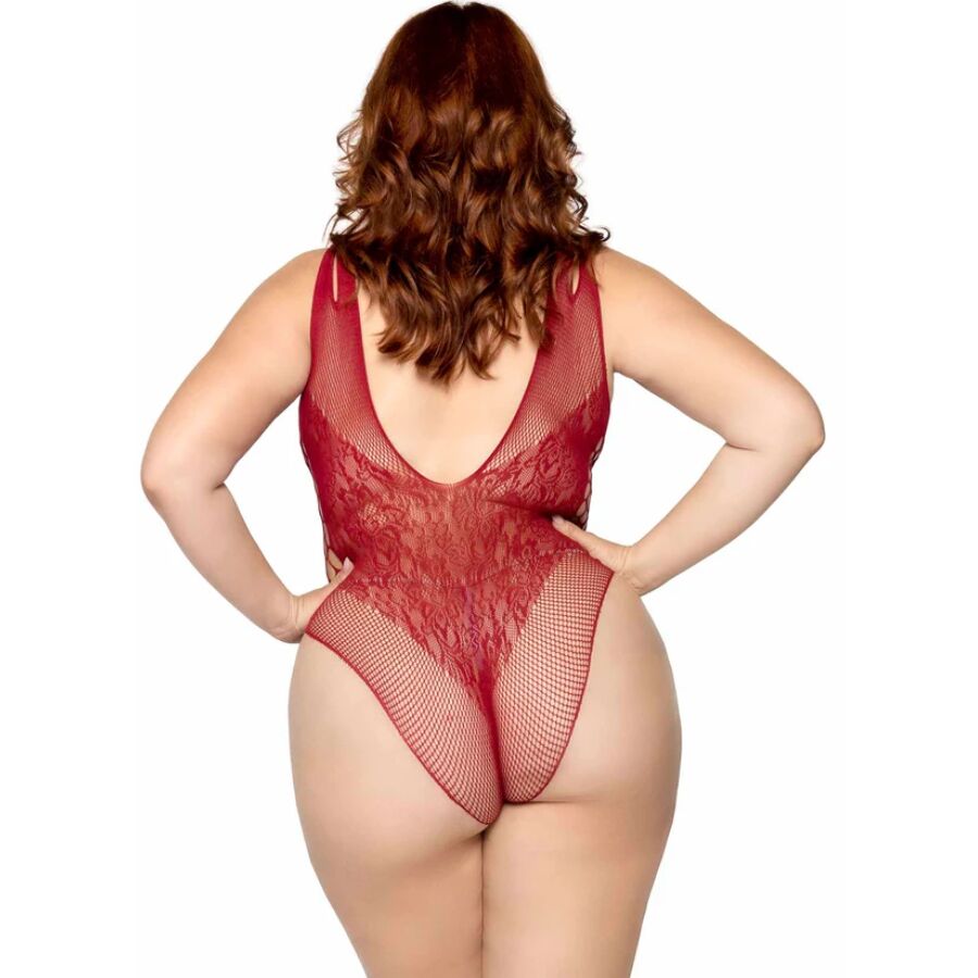 81641X body sans couture bordeaux taille 1X/2X