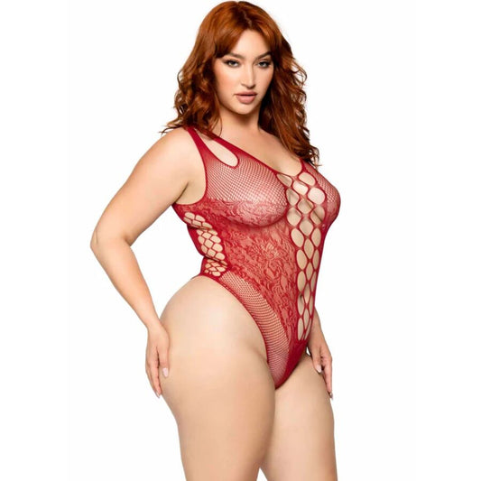 81641X body sans couture bordeaux taille 1X/2X