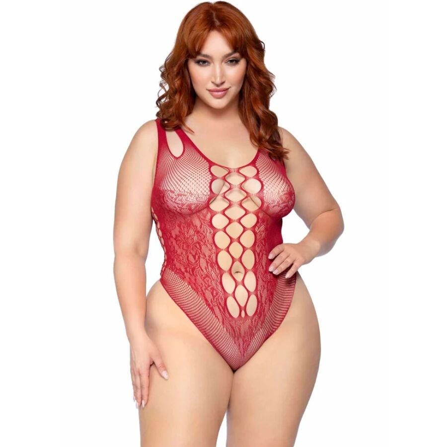 81641X body sans couture bordeaux taille 1X/2X