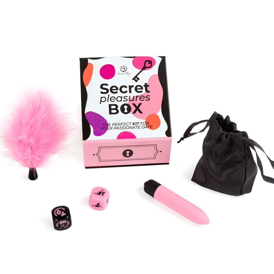 Coffret de plaisirs pour couples : dés + balle vibrante + stylo à plume