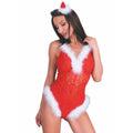 Body de Noël sensuel tissu extensible esprit festif — vue principale
