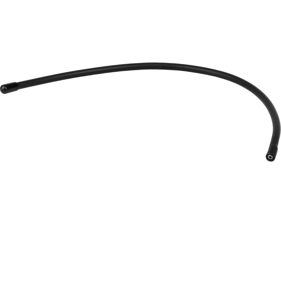 Electrode modulable ElectraStim noire courbee en arc, tige souple a memoire de forme et embout conducteur arrondi, accessoire d'electrostimulation unipolaire externe ou interne.