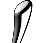 Godemichet double extrémité en acier inoxydable point G — vue de profil