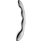 Gode double en acier inoxydable pour stimulation point G — vue principale