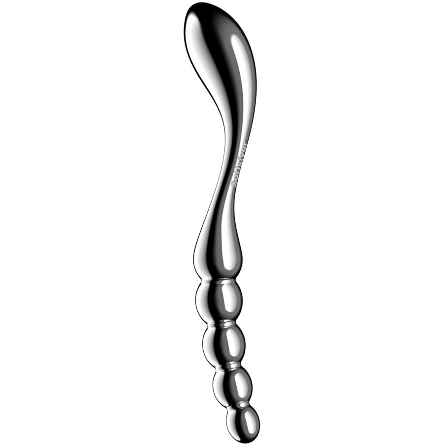 Gode double en acier inoxydable point G — vue principale