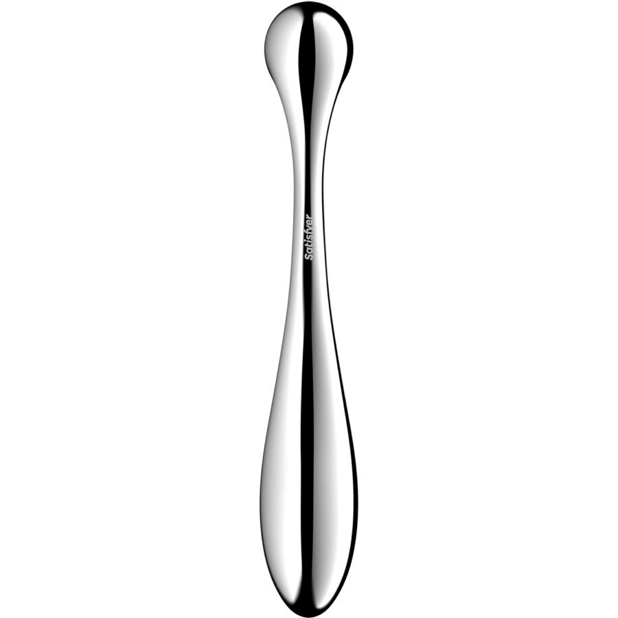 Gode double acier inoxydable corps sphérique — vue de dos