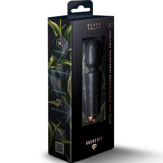 Off - mini baguette rechargeable 16 fonctions tulipe noire