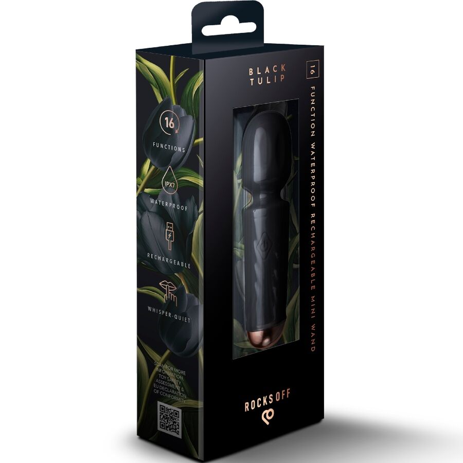 Mini vibromasseur rechargeable 16 fonctions — détail texture surface