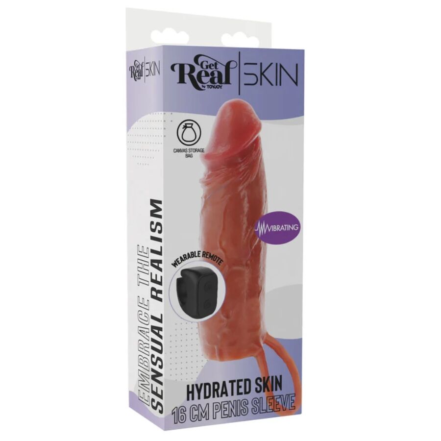 Manchon pénis vibrant en silicone hydratant