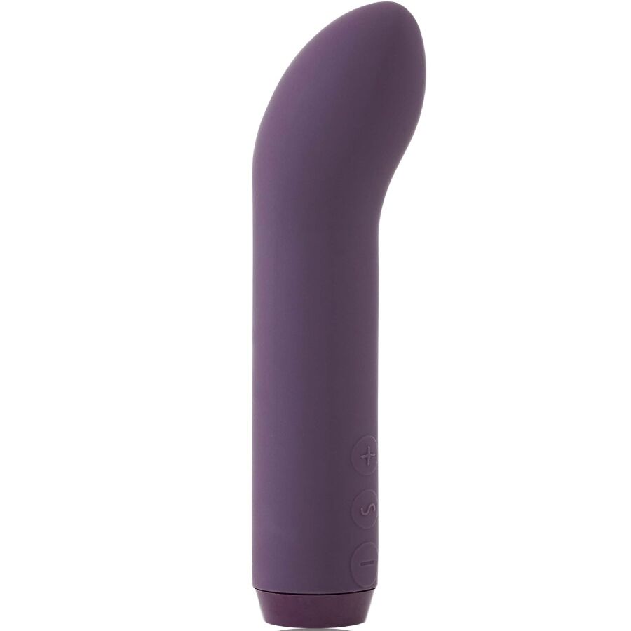 Mini vibromasseur bullet courbé point G et clitoris violet — détail produit