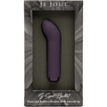 Mini vibromasseur bullet courbé point G et clitoris violet — vue principale