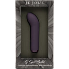 Mini vibromasseur bullet courbé point G et clitoris violet — vue principale