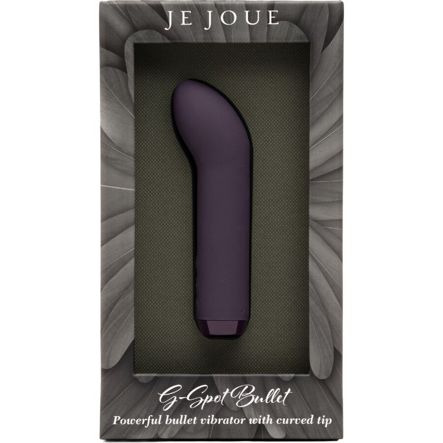 Mini vibromasseur bullet courbé point G et clitoris violet — vue principale