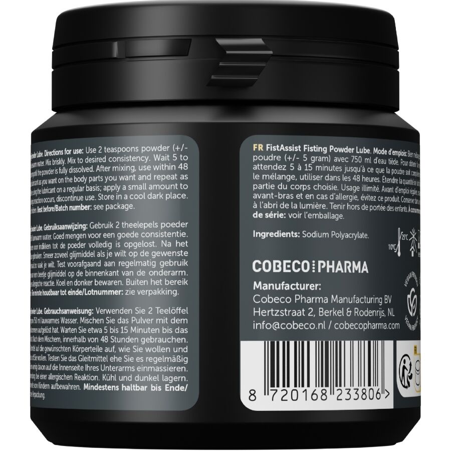Lubrifiant en poudre à reconstituer texture sur mesure — détail produit