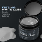 Gel lubrifiant blanc extra-épais base eau Fist Assist — vue de profil