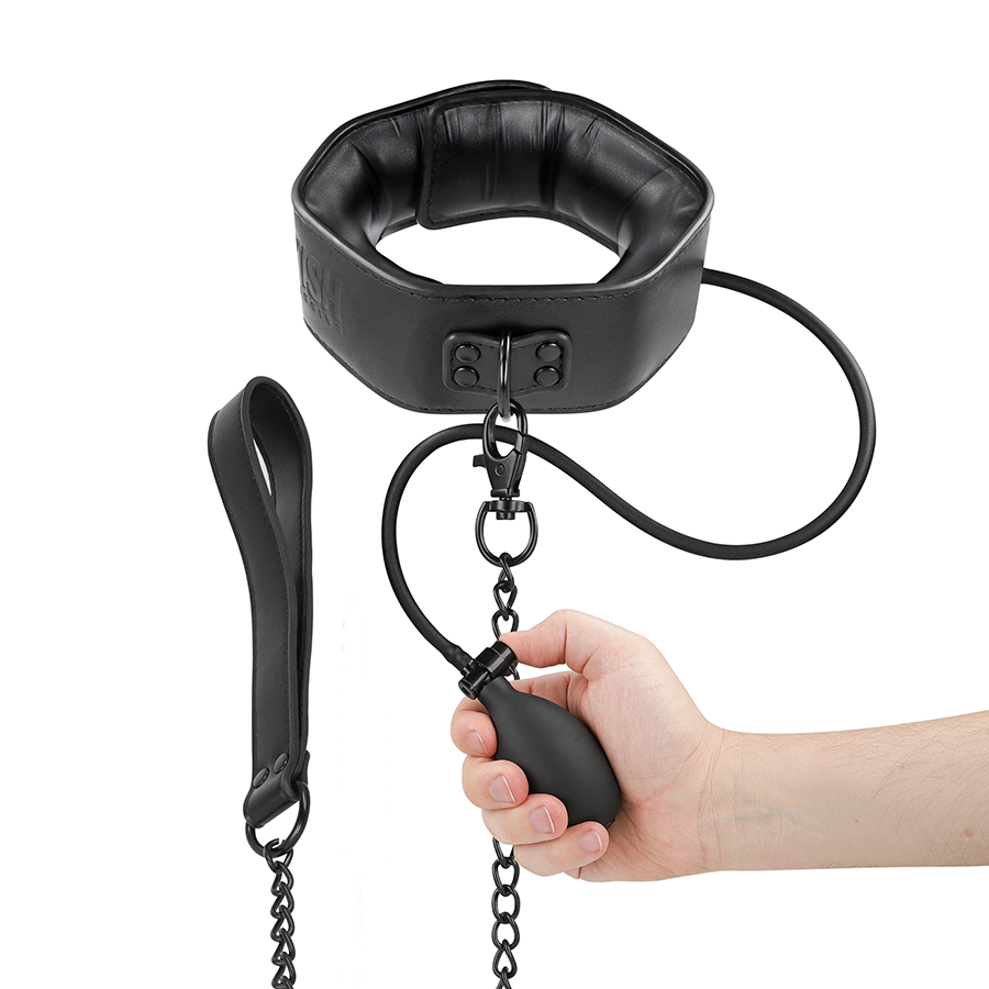 Collier de soumission gonflable avec chaîne — vue principale