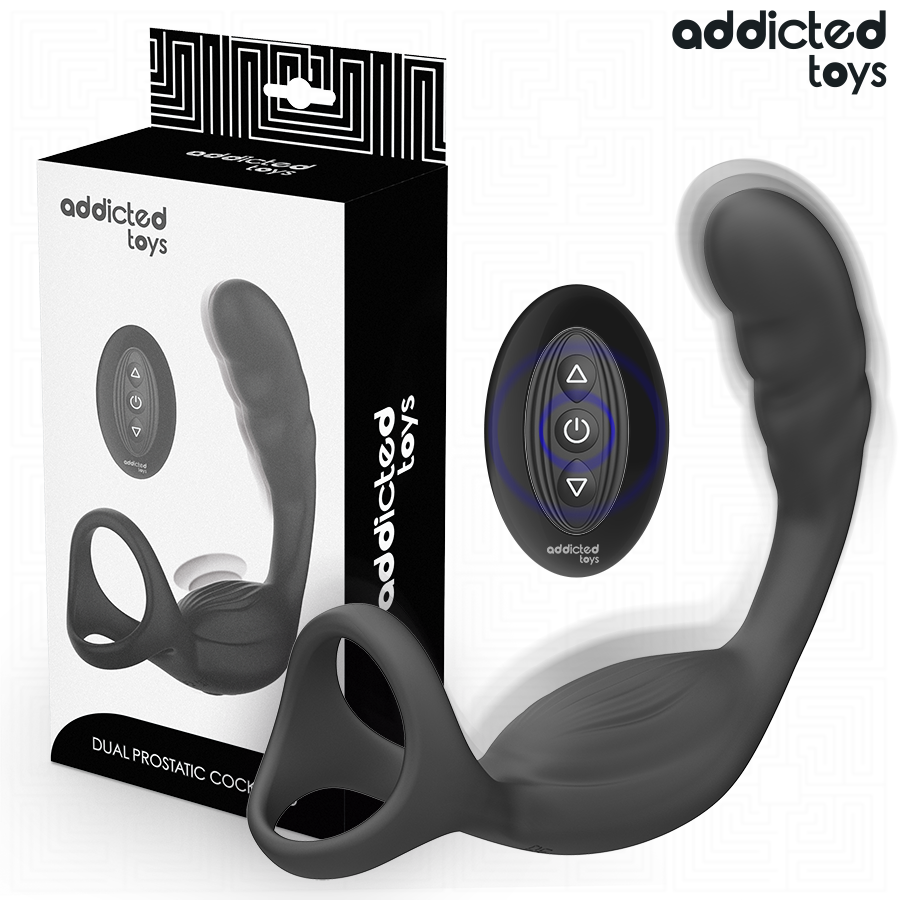 Anneau pénien double vibrant avec télécommande — vue principale