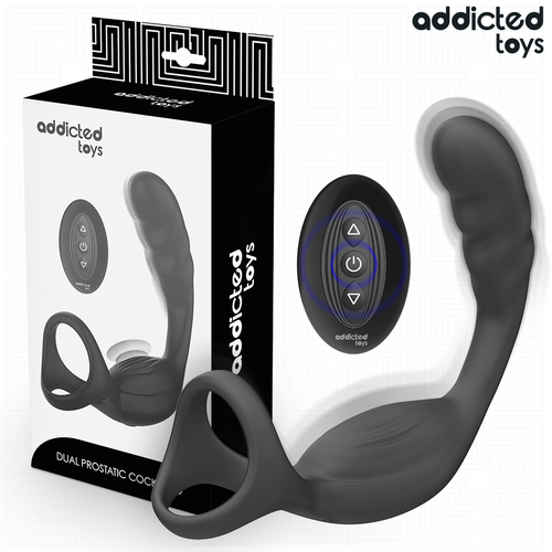 Anneau pénien double vibrant avec télécommande — vue principale