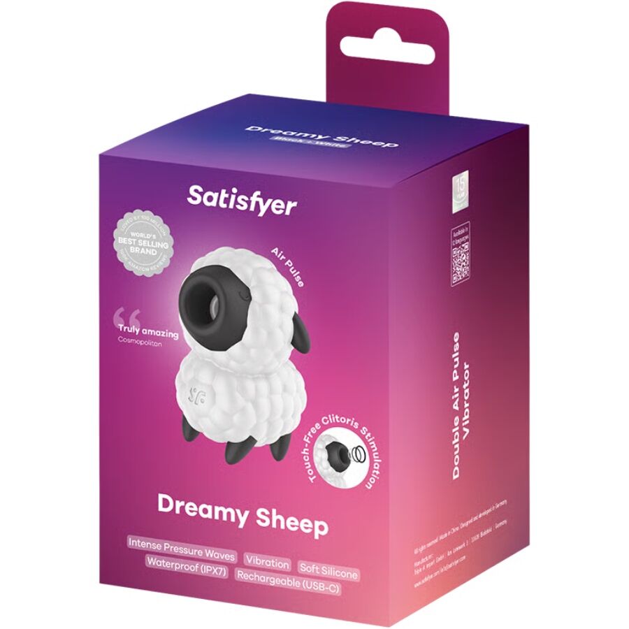 Stimulateur clitoridien à air pulsé Mouton de rêve — vue de profil
