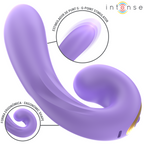 Stimulateur clitoris et point G double moteur — détail texture surface