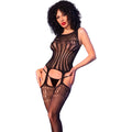 Bodystocking maille fine avec bas attachés — vue principale