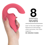 Vibromasseur lapin double stimulation point G et clitoris — détail texture surface