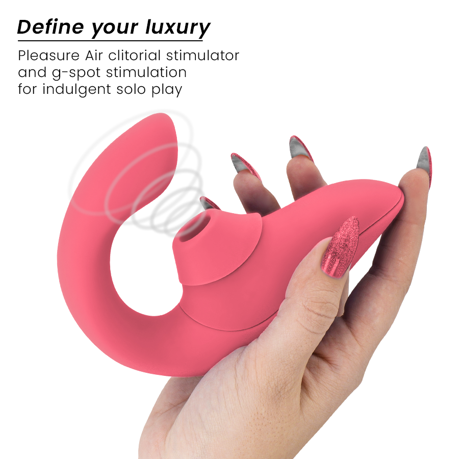 Vibromasseur lapin double stimulation point G et clitoris — vue de profil
