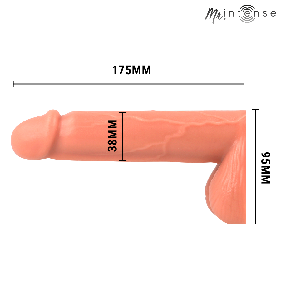 Packer réaliste taille L, vue de profil avec cotes 175 mm de longueur et 95 mm de hauteur