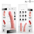 Boites Min Intense du gode realiste de 22,5 cm en TPR toucher peau, gland marque et relief veineux, base ventouse et pictogrammes des caracteristiques