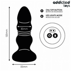 Plug anal rotatif et vibrant télécommandé — vue rapprochée