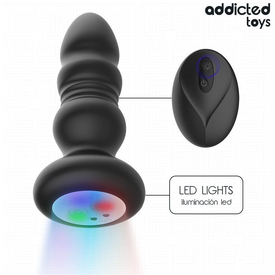 Plug anal rotatif et vibrant télécommandé — détail produit