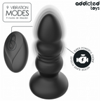 Plug anal rotatif et vibrant télécommandé — vue de dos