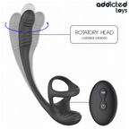 Plug anal vibrant avec anneau et stimulateur de testicules — détail produit