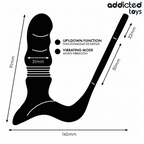Masseur prostatique à poussée et vibration — vue rapprochée