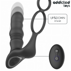 Masseur prostatique à poussée et vibration — détail texture surface