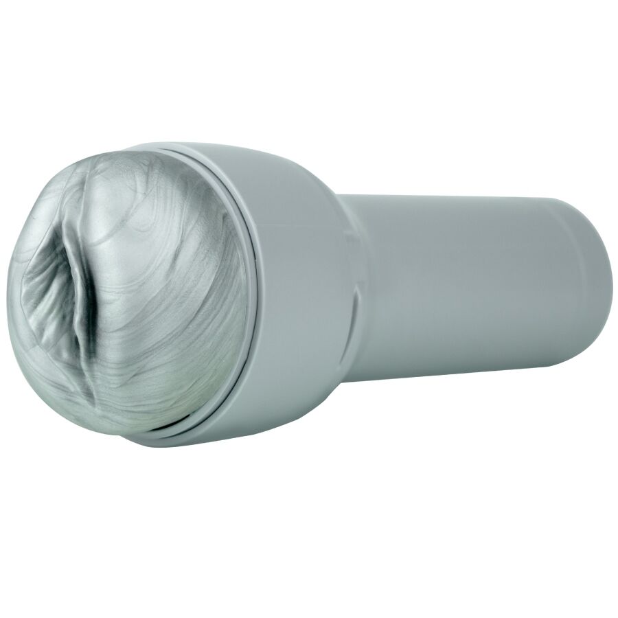FeelArgenta vu de trois quarts, entree texturee argentee et corps de course gris clair