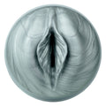 Entree etroite et sculptee du FeelArgenta vue de face, texture argentee marbree