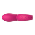 Vibromasseur double stimulation point G et clitoris en silic — vue de profil