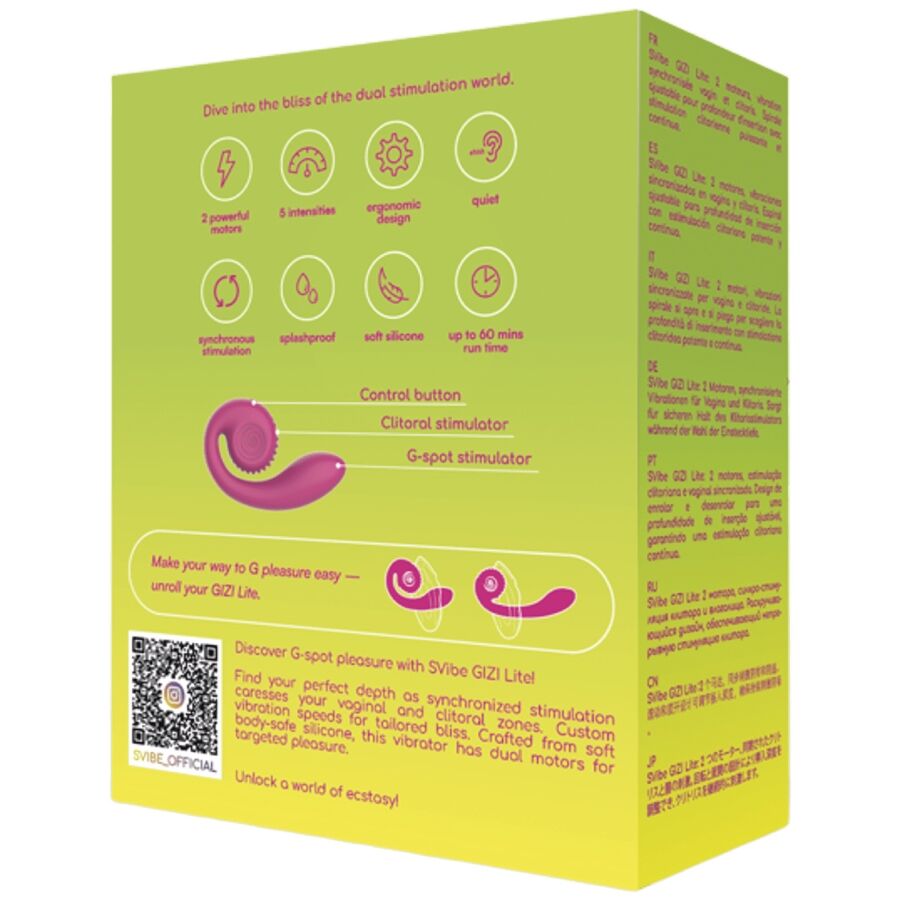 Vibromasseur double stimulation point G et clitoris en silic — détail texture surface