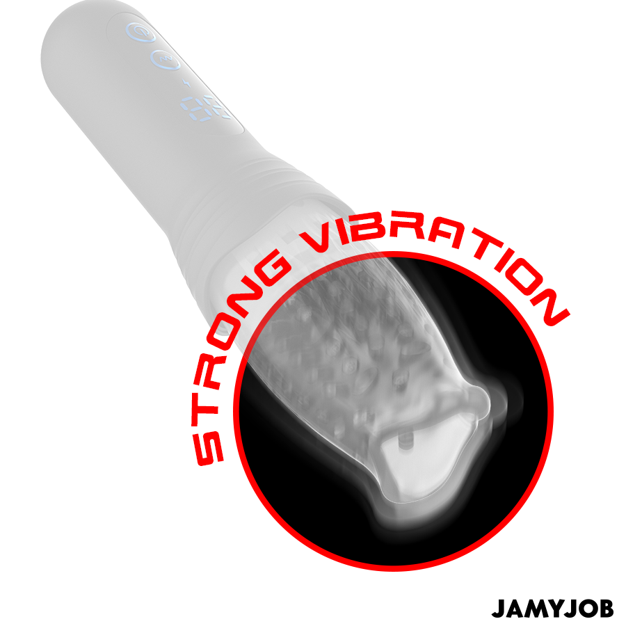 Blow-R - gros plan sur le tunnel texturé, mention forte vibration